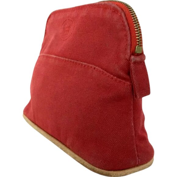 898175BQ (L1) Hermes Clutch Bag Red Canvas - Picture 3 of 9